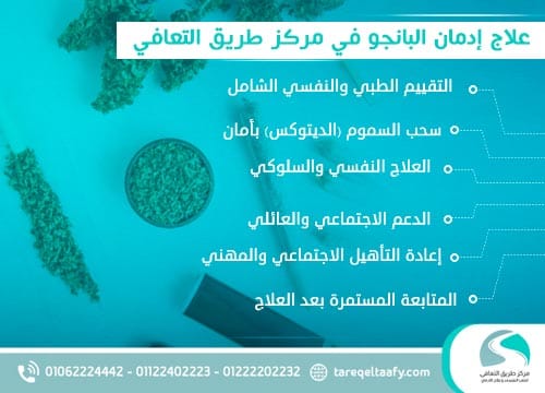 علاج إدمان البانجو: الدليل الطبي الشامل للتعافي الآمن 3 علاج إدمان البانجو في مركز طريق التعافي: