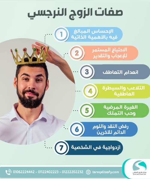 صفات الزوج النرجسي وطرق التعامل معه نصائح اطباء طريق التعافي 1 صفات-الزوج-النرجسي